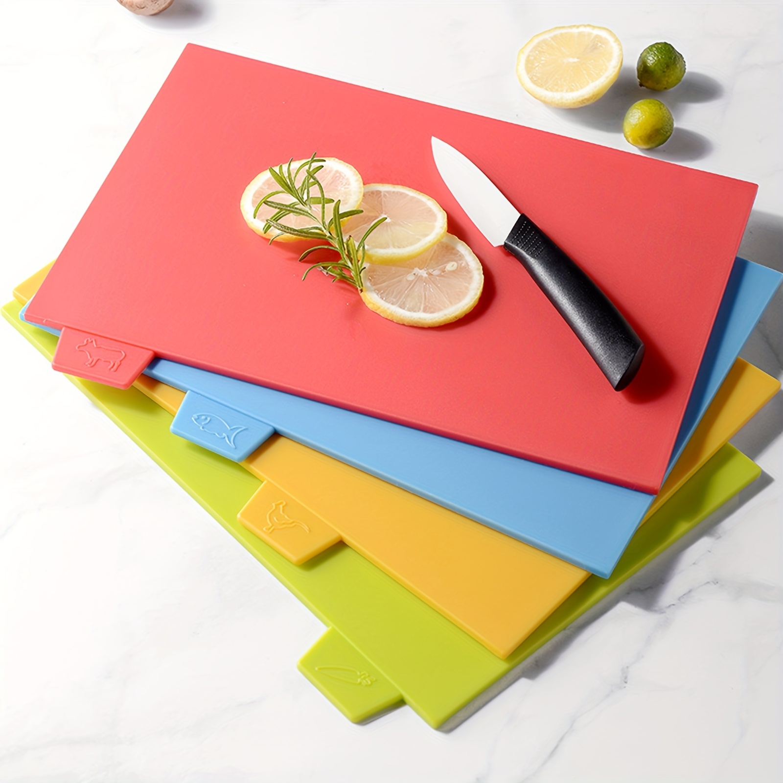 1 set chopping board thickened or lightweight square pp plastic classification cutting board set cooked classification plastic cutting board cutting board for meat fruit vegetable kitchen stuff cheap stuff details 5