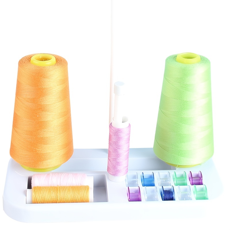 Assorted Colors Bobbins Polyester Sewing Thread Set Holder - Temu