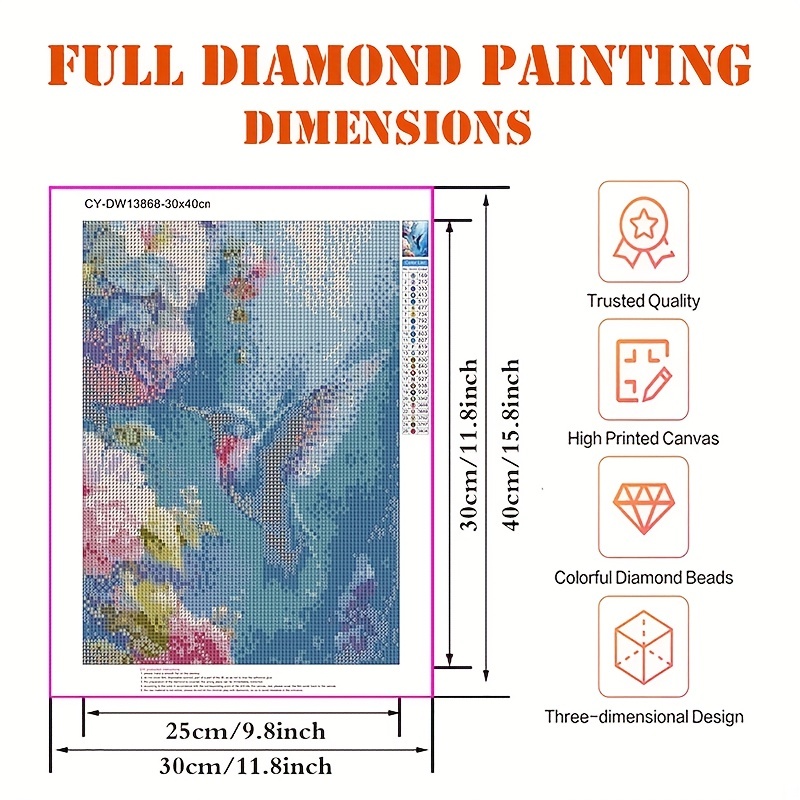 Kit Pintura Diamantes 5d Sin Marco Madera Arte Manualidades - Temu