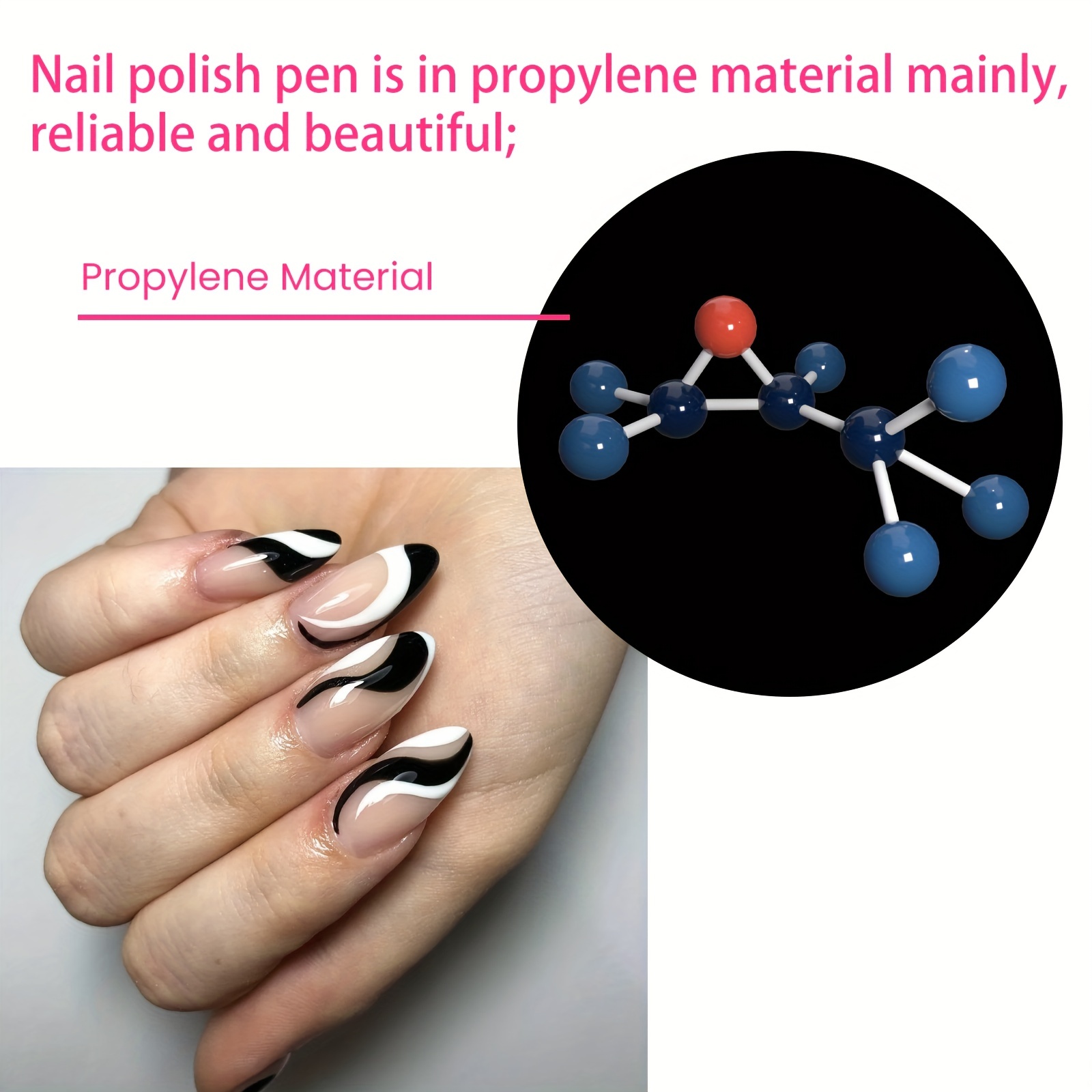 Waterproof Nail Polish Pen Gloss Pen Nail Drawing Pen Nail - Temu