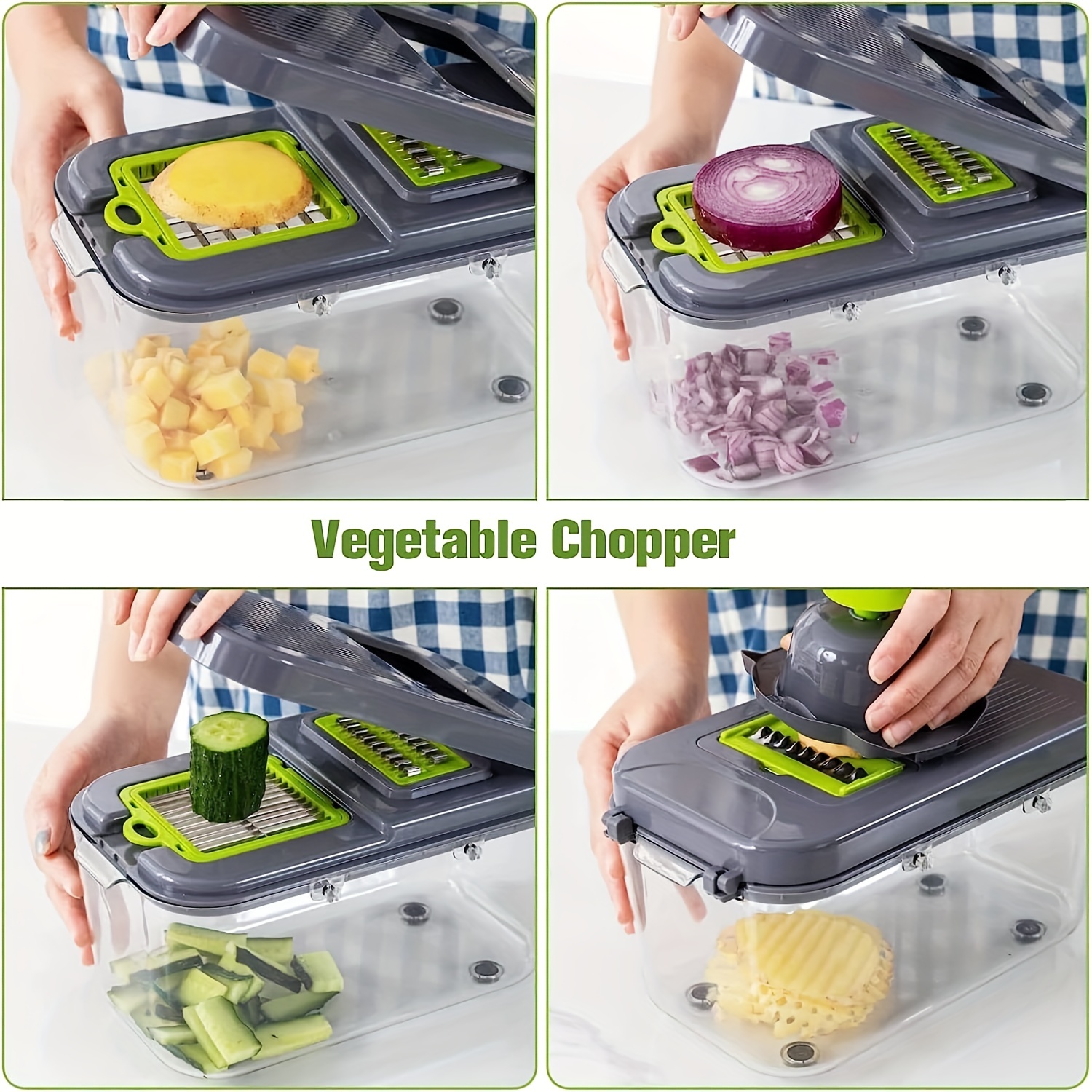 Multi-Function Vegetable Chopper Household Potato Shredded Grater Sliced  Diced Grater Kitchen Tool vegetable slicer
