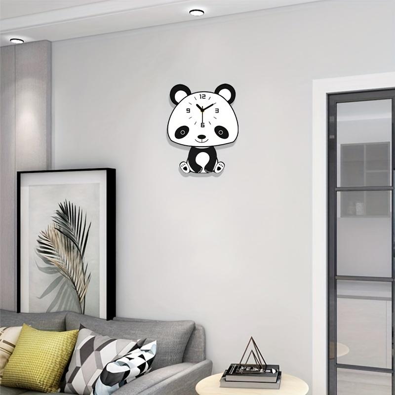 Buy Lazy Duke Happy Holiday Panda Cristmas White Dial Wall Clockl Design  Printed 10 Wall Clock Online at Low Prices in India 