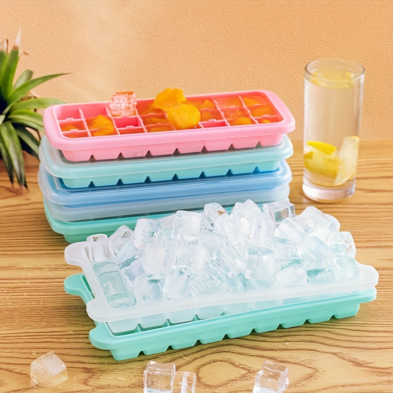 Ice Tray Spherical Refrigerator Freezer Ice Cube Mold With Lid Homemade  Edible Round Ice Ball Ice Cube Box Plastic Ice Box - Temu
