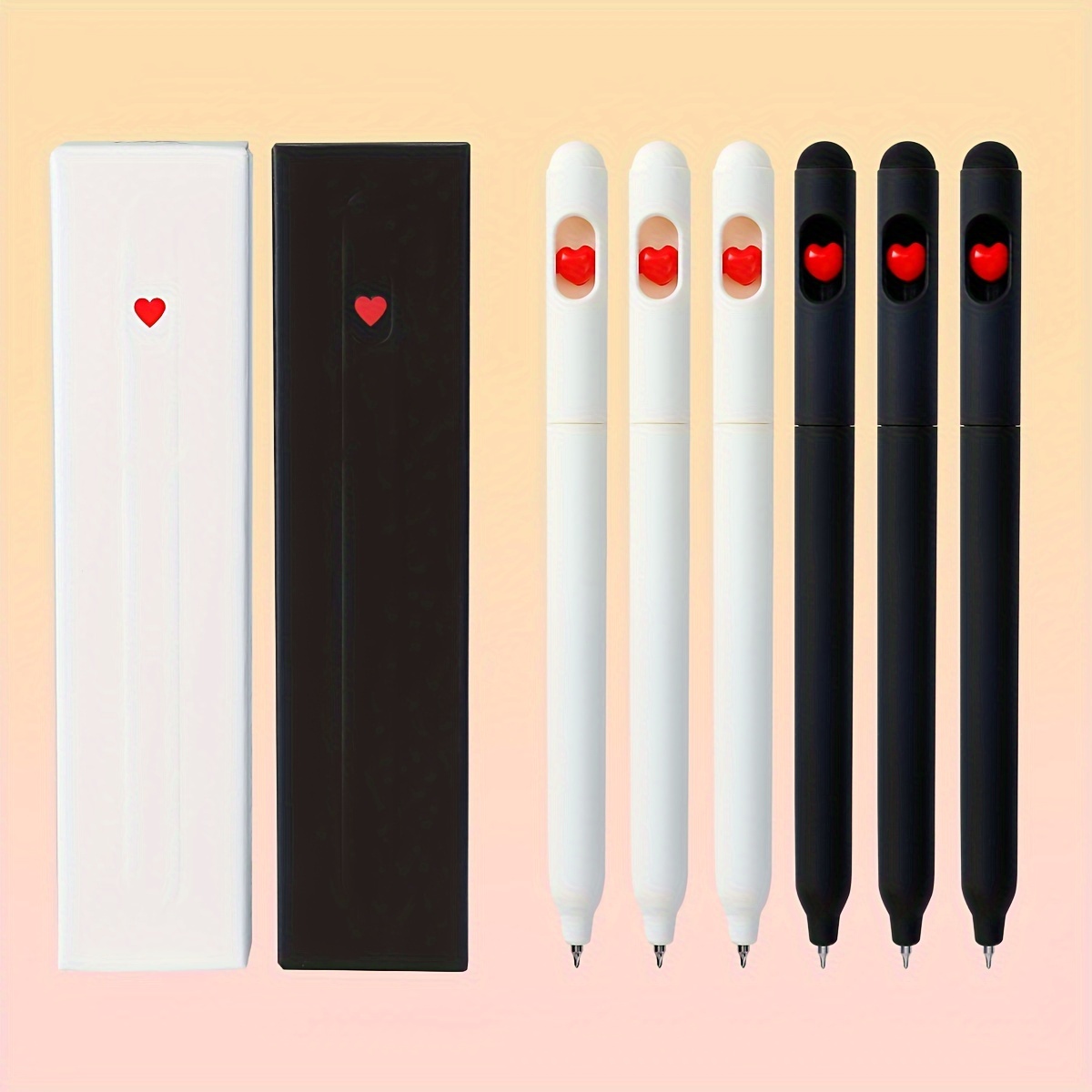 6 PCS Colored Gel Pens Set Kawaii Black 0.5 mm Ballpoint Pen For Journal  Cute School Stationary Supplies Gel Pens For Kids Gifts - AliExpress