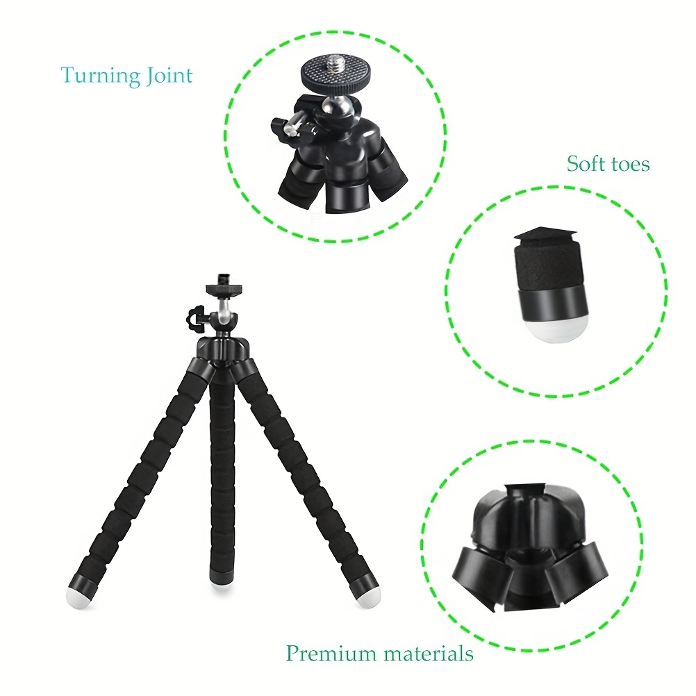 ユニバーサル三脚スタンドリモート柔軟なタコ電話カメラ自撮り棒三脚