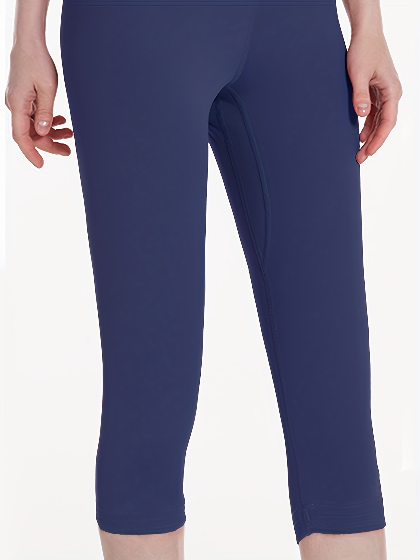 Soft High Waisted Yoga Leggings - Capri Short Length Leggings - Tight  Sports Pants - Yoga Pants - Workout Leggings - PeachJoy