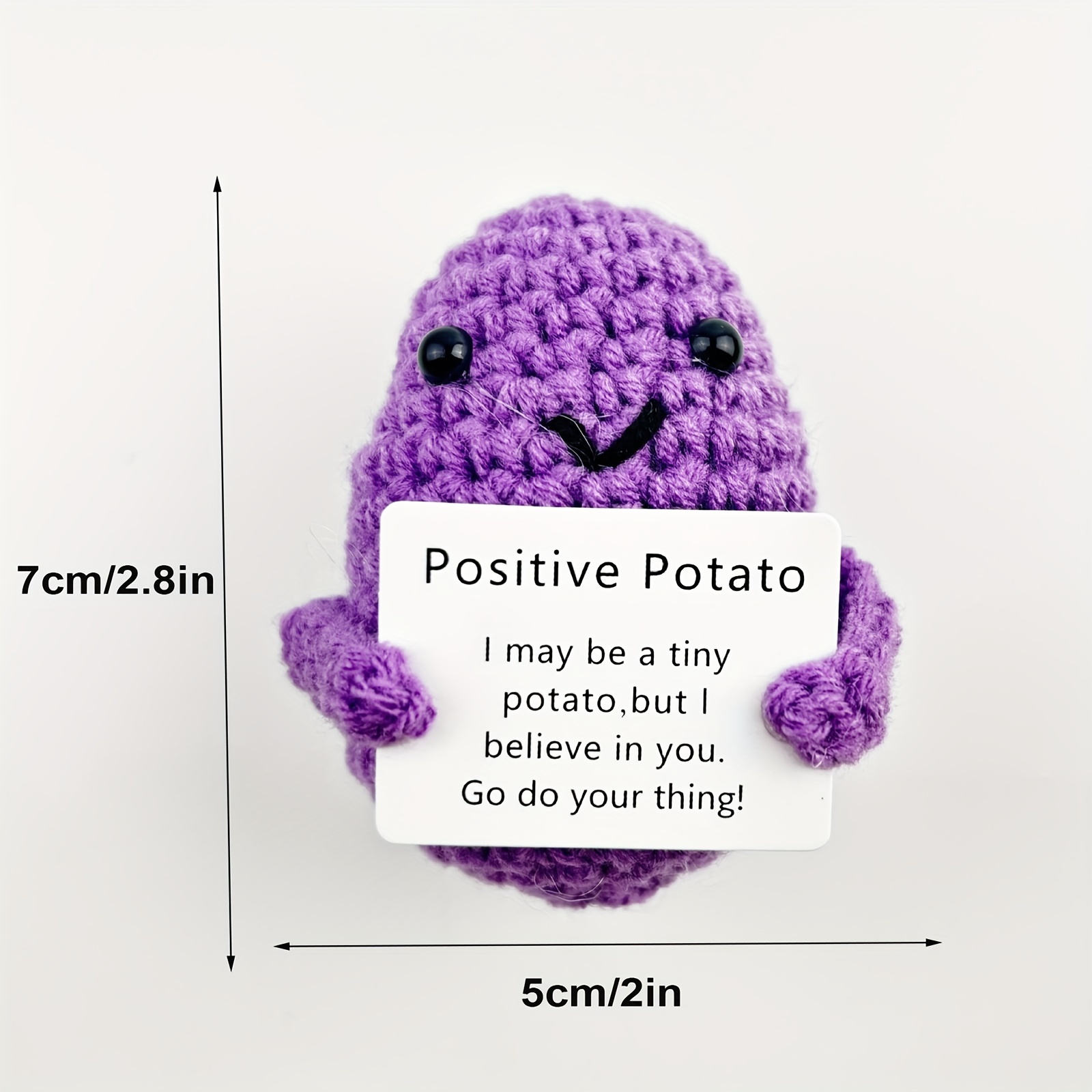 Positive Potato Crochet  Crochet projects, Fun crochet projects