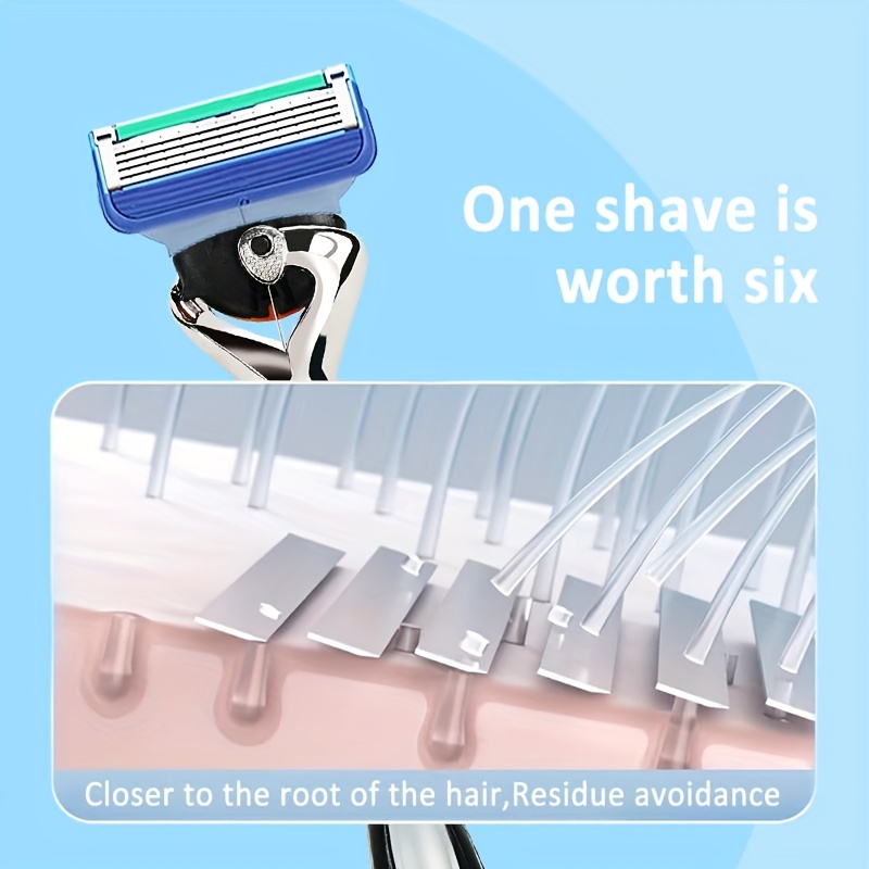 5-Layer Reusable Stainless Steel Safety Razor Shaving Set