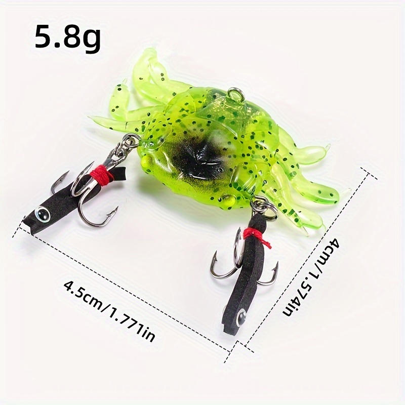10cm Artificial Crab Lure, 3D Simulation Soft Fishing Lures Bait With –  pfdeal