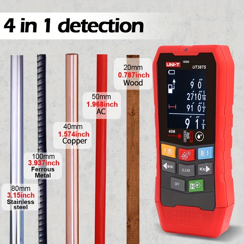EVALD Escáner electrónico de pared | Detector de madera y metal,  localizador de tubos de metal, buscador de vigas, detector de cables  eléctricos 