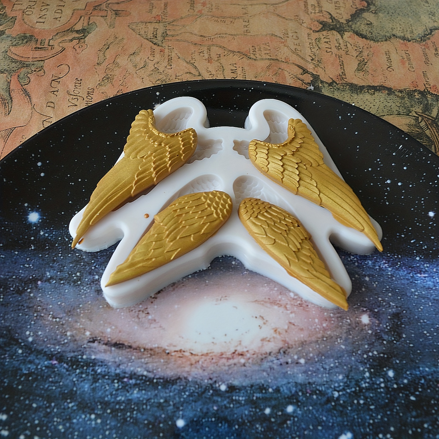 Angel Wings Silicone Epoxy Resin Mold Plaster Car Hanging Jewelry Making  Flexible Mould - Silicone Molds Wholesale & Retail - Fondant, Soap, Candy,  DIY Cake Molds