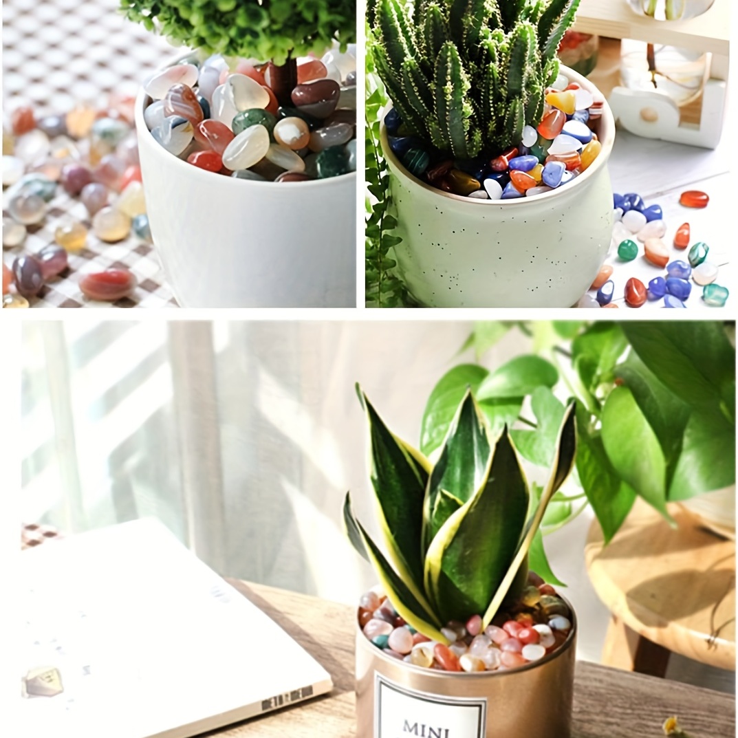 Natural Garnet Tumbled Chips Stone for Decor
