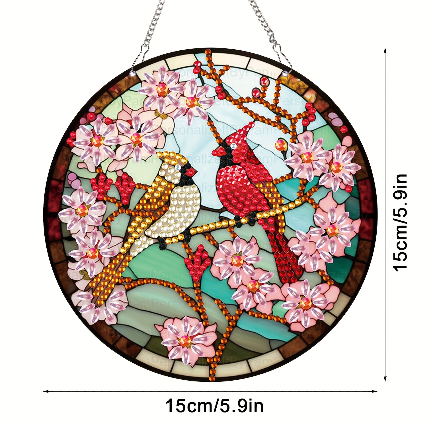 5D Diy Diamond Painting Kits For Adults Colorful Flowers And Birds