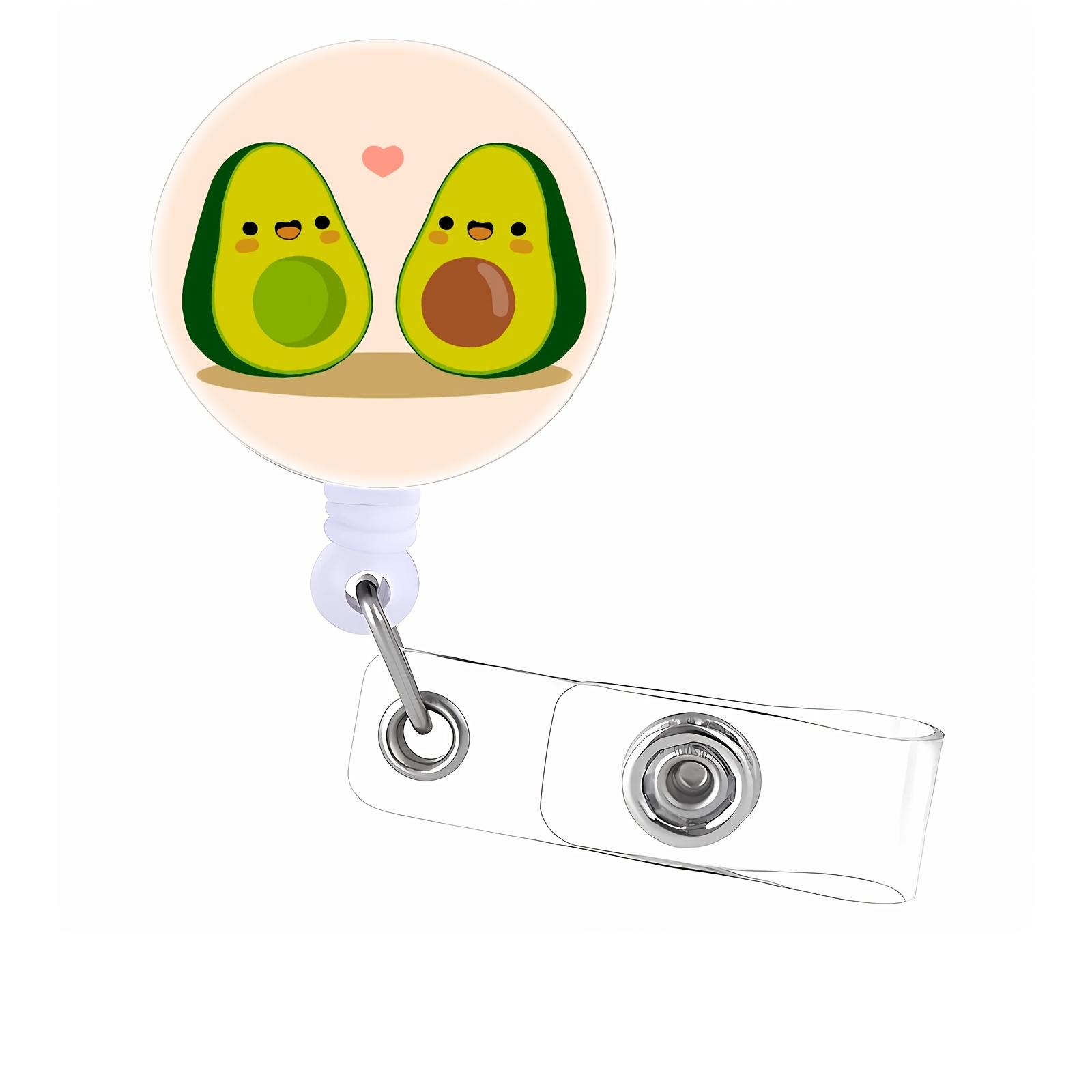 Badge Reel Holder Retractable Id Clip Name Tag Card Cute - Temu