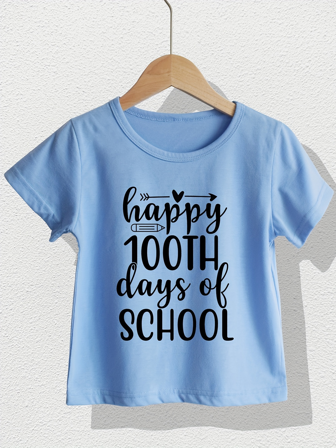 Light blue crew outlet neck t shirt school