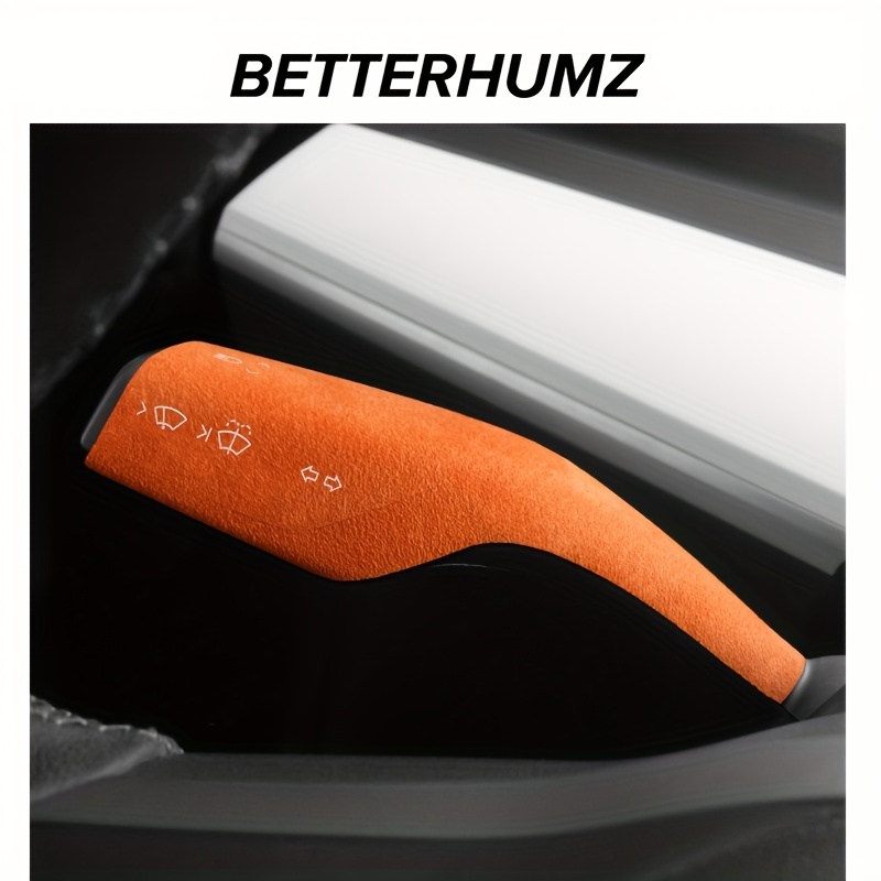 Generic BETTERHUMZ Alcantara Car Gear Shift Knob Cover Trim