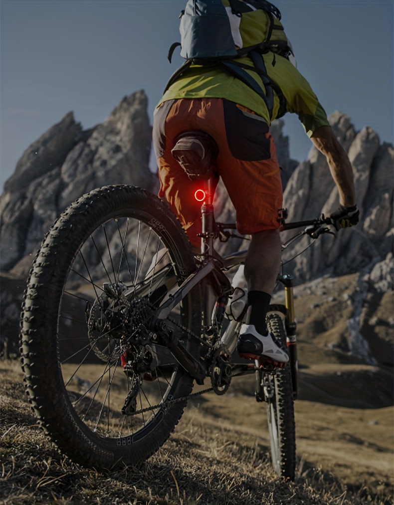 TWOOC Smart Bike Rear Light, Auto Start Stop Brake Sensing LED Charging Cycling Smart Bicycle Taillight