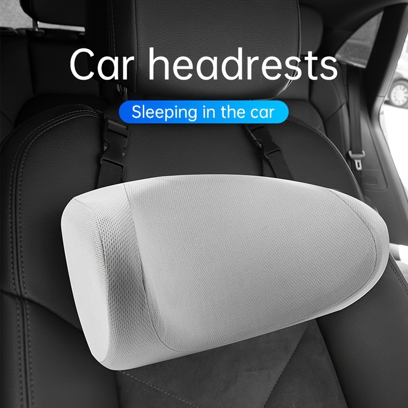 Black Car Neck Pillow Driving Memory Foam Car Headrest - Temu