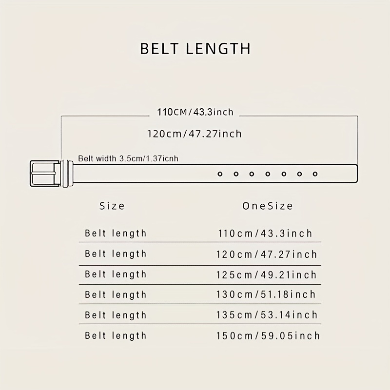 135cm Woven Detail Plus Size Belt
