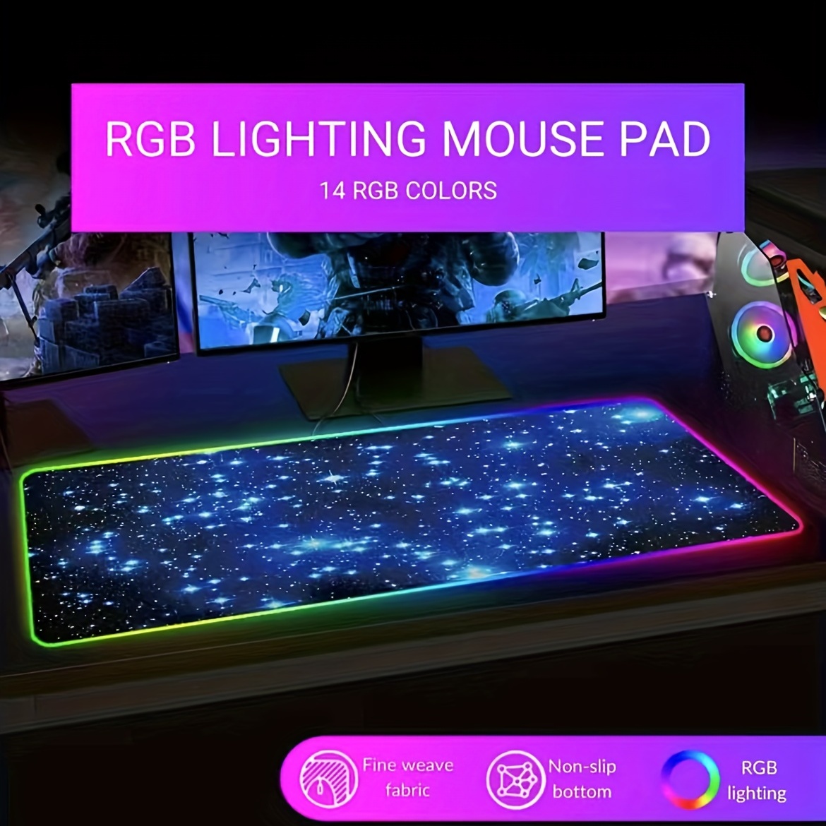 Cute Toothless Large Gaming Mousepad Computer Hd Keyboard - Temu