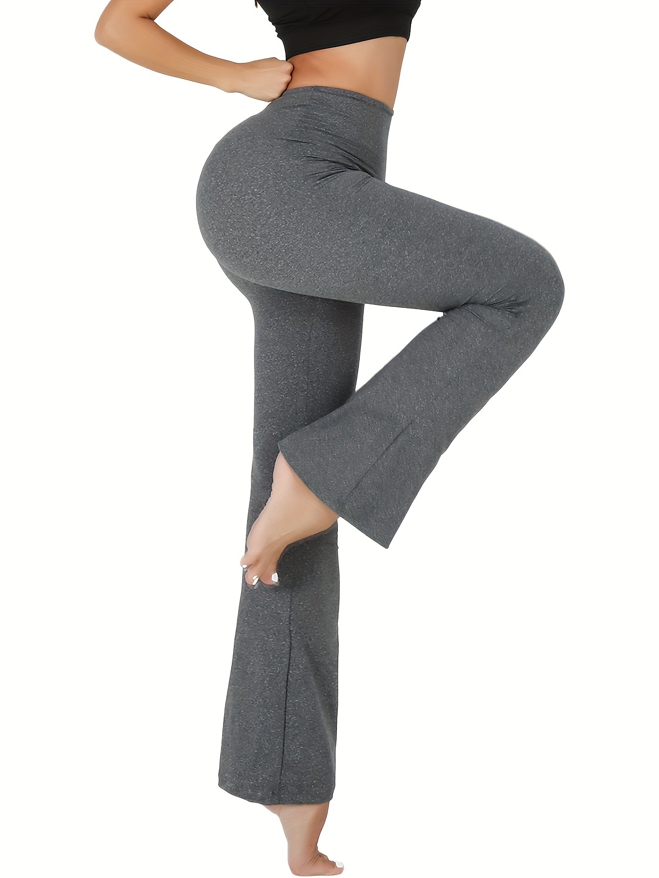Buy Women's Bootcut Yoga Pants High Waist Tummy Control Long