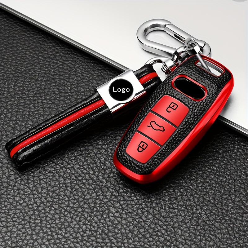 Für Audi Schlüsselcover Rot