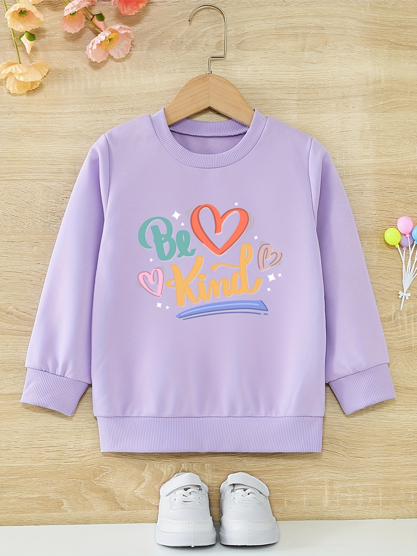 Printed sweatshirt - Light purple - Ladies