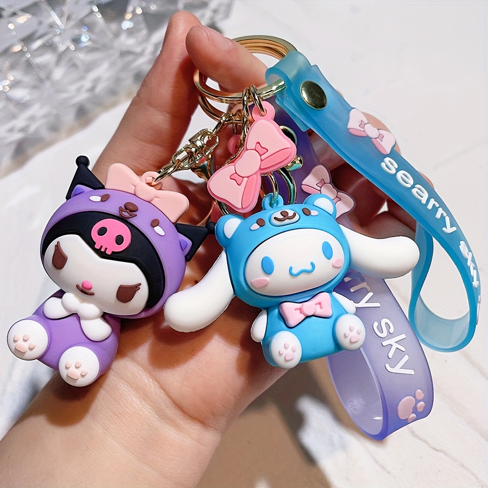 1pc Cute Hello Kitty Pendant Keychain, Car Keyring, Mobile Phone Bag Hanging, Jewelry, Jewels Accessories Gifts,Temu