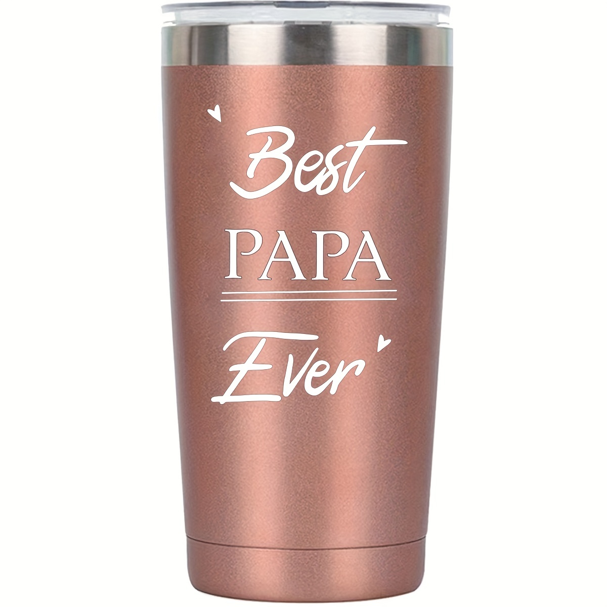 Papa Bear Cup Stainless Steel Tumbler Funny Print Double - Temu