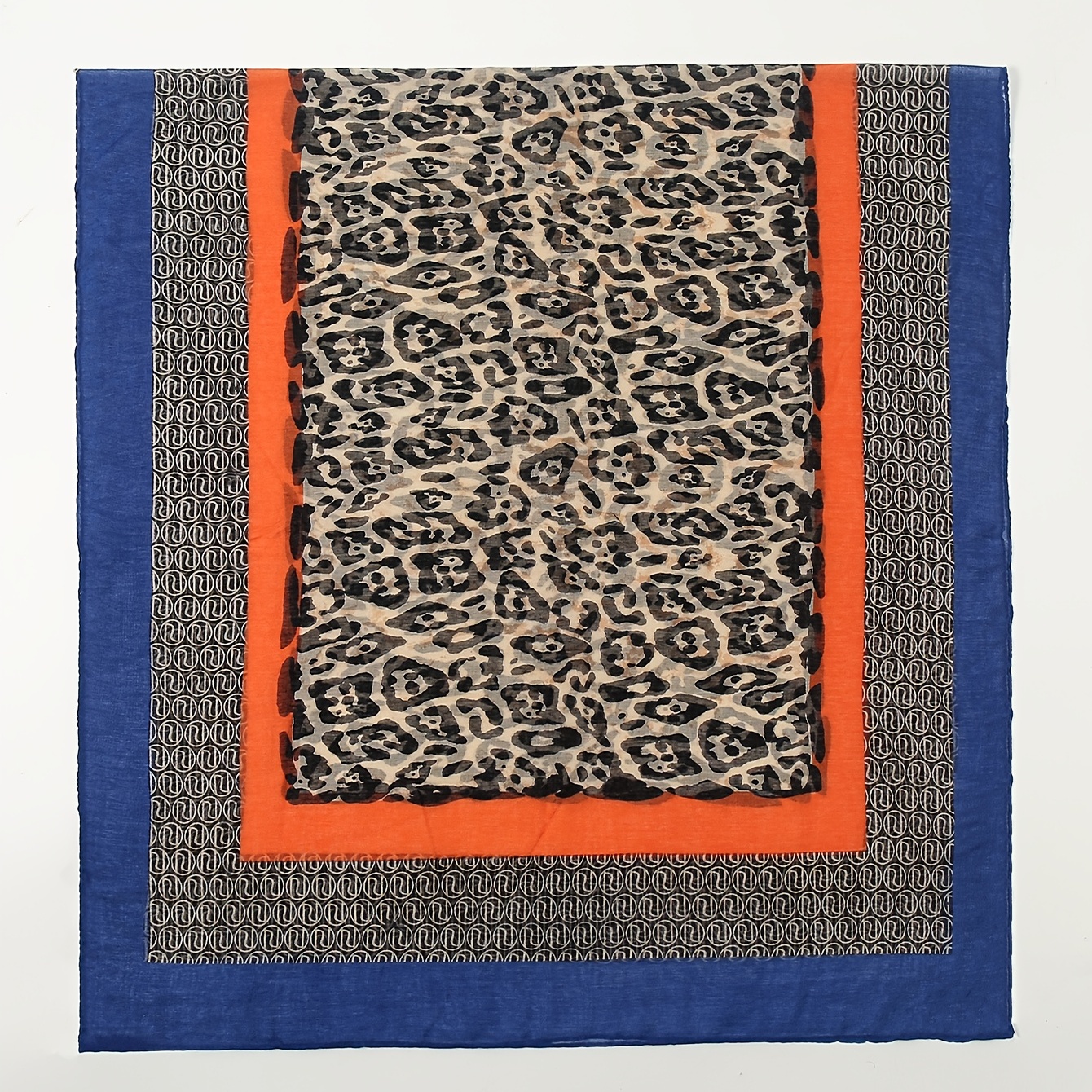 Vintage Print Thin Scarf Shawl Beach Towel Yarn Scarf Casual Sunscreen Large