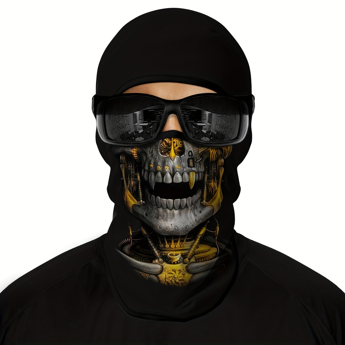 Masque De Cagoule De Squelette Fantôme, Coupe-vent, Protection Uv