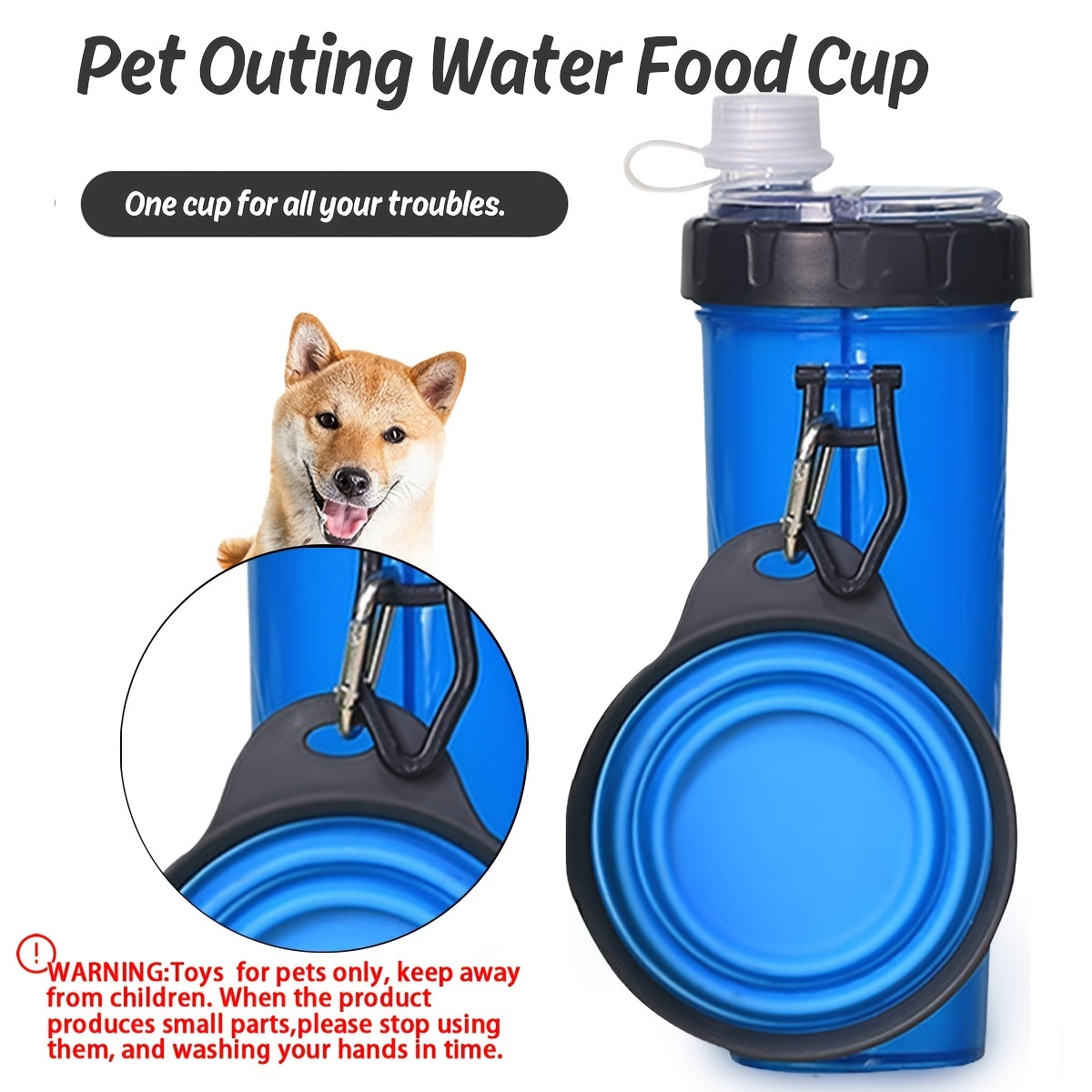 Compact and Portable Dog & Cat Feeding Station