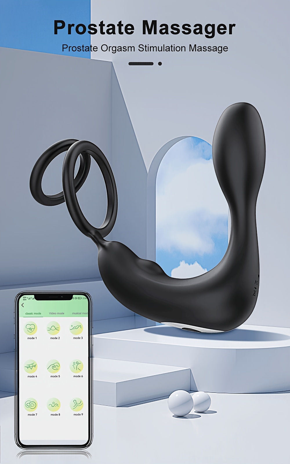 1pc 2 In 1 Men's Silicone Penis Ring Clitoris Stimulator Cock Ring  Ejaculation Delay Penis Ring Erection Ring For Men Couples