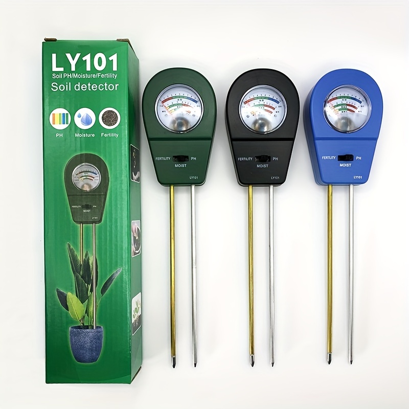 Fertility Plant Soil Thermometer Hygrometer 4 In 1 Lcd Digital Ph