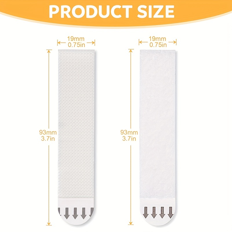 12 Pairs White Adhesive Strips, Large Picture Hanging Strips