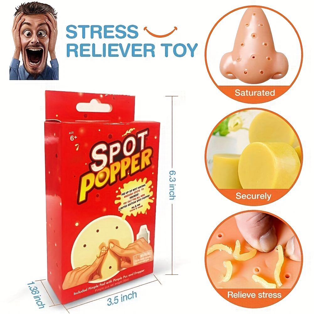 TECHONG Pimple Popping Toy – Jeu de tours d'acné pour soulager le stress  (arrêtez de prendre votre visage) : : Tout le reste