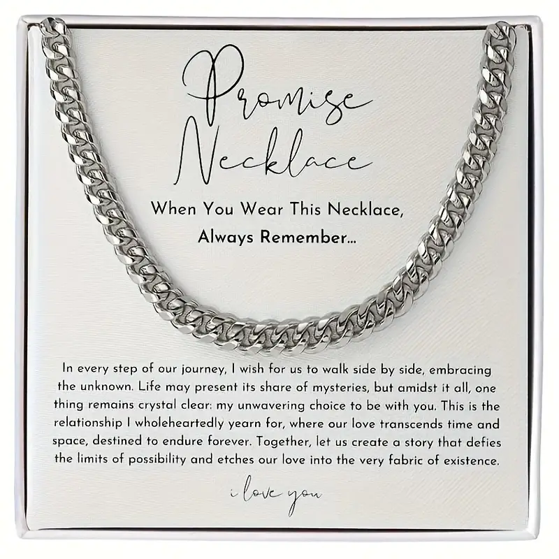 Promise Necklace For Him Promise Gifts For Him Boyfriend - Temu