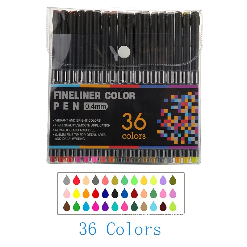 Professional 12/24/36/48/60/100 Color Set 0.4mm Micro Tip