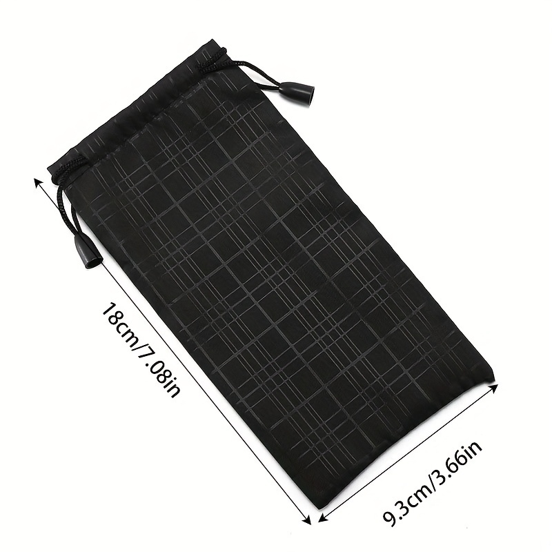 1pc Glasses Bag Protective Sleeve Bag Mirror Cloth Sunglasses Bag For Men