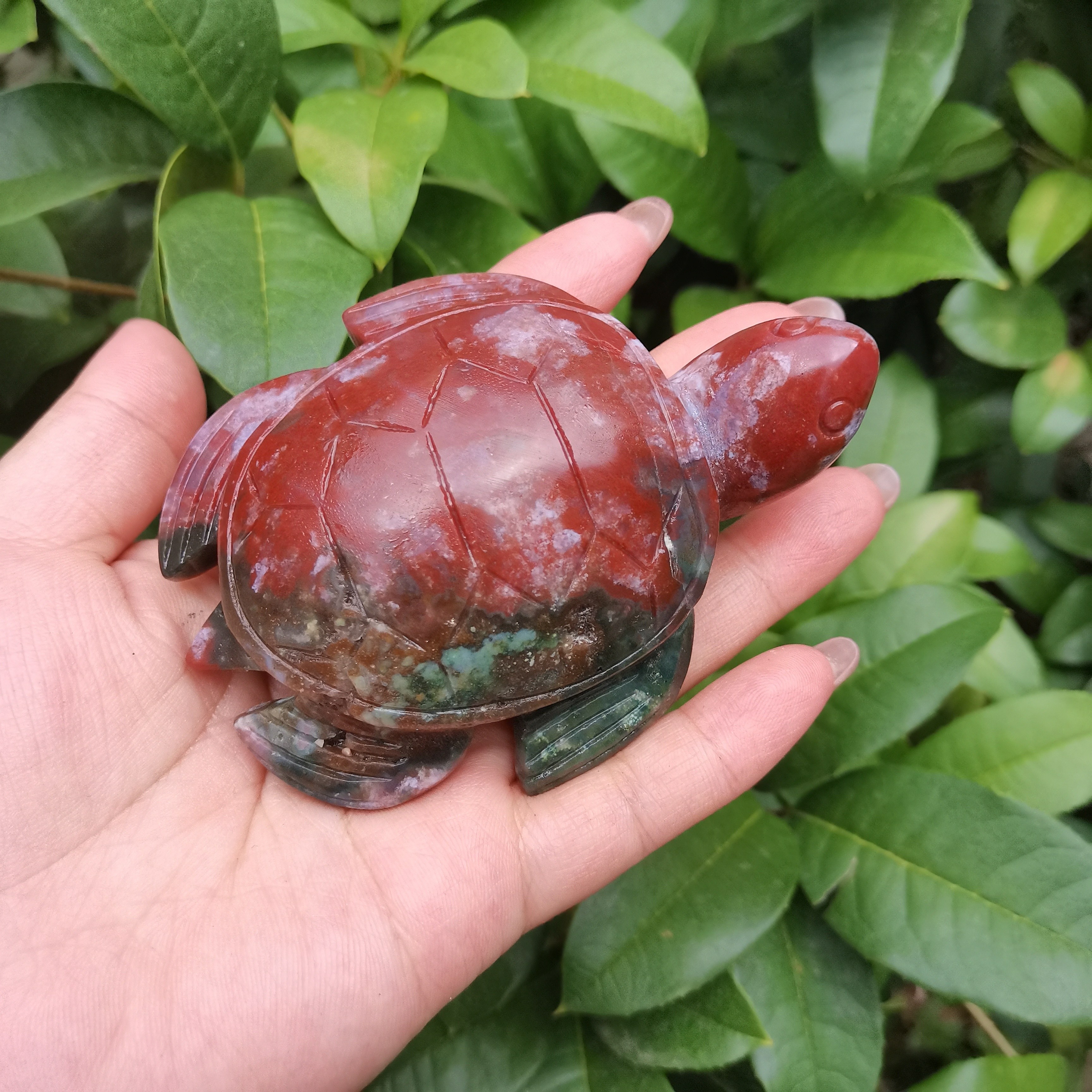 Mini Crystal Carving Turtle Ornament for Decoration