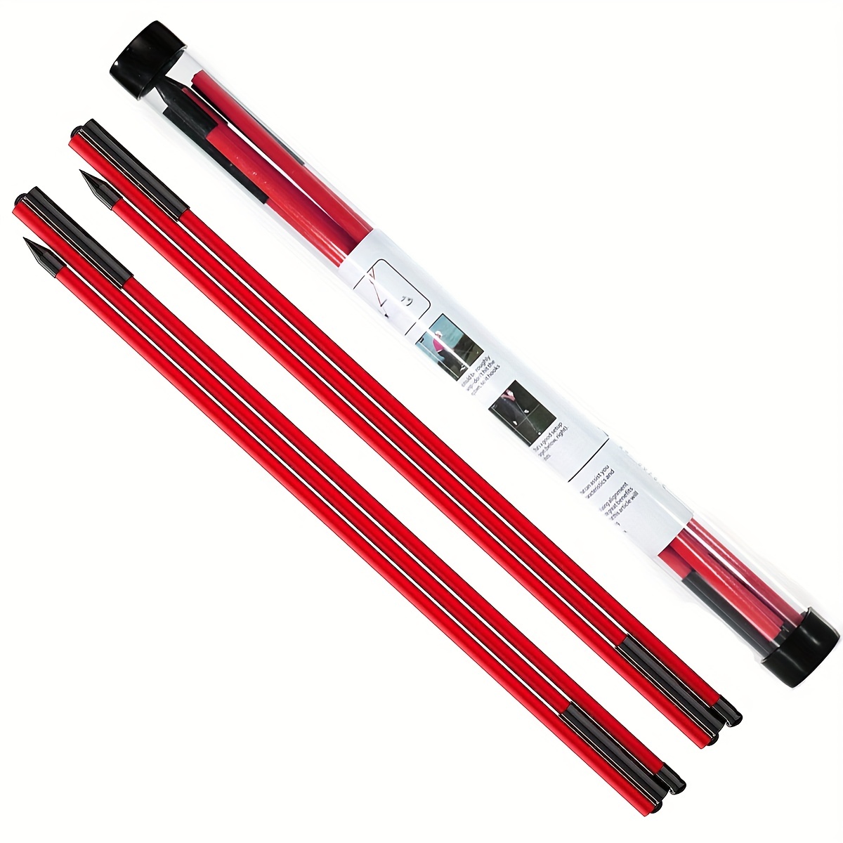HUAEN Golf Alignment Stick, 2 Set Golf Alignment Rods, 48