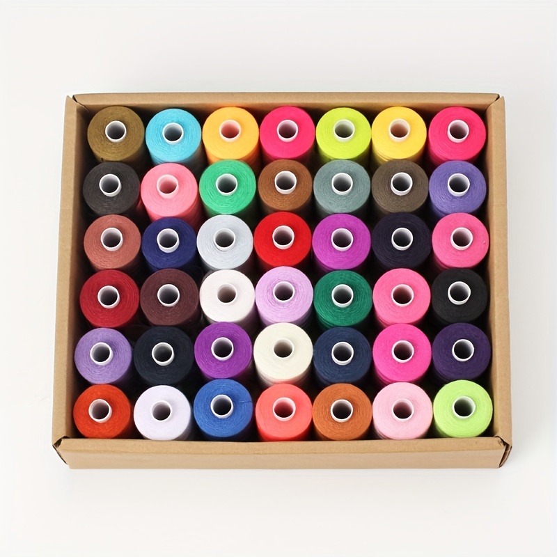 42 Spools Multicolor Polyester Sewing Threads 42 Colors Diy - Temu