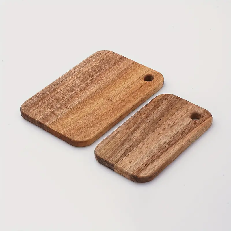 Portable Acacia Wood Cutting Board - Perfect For Camping, Lunch