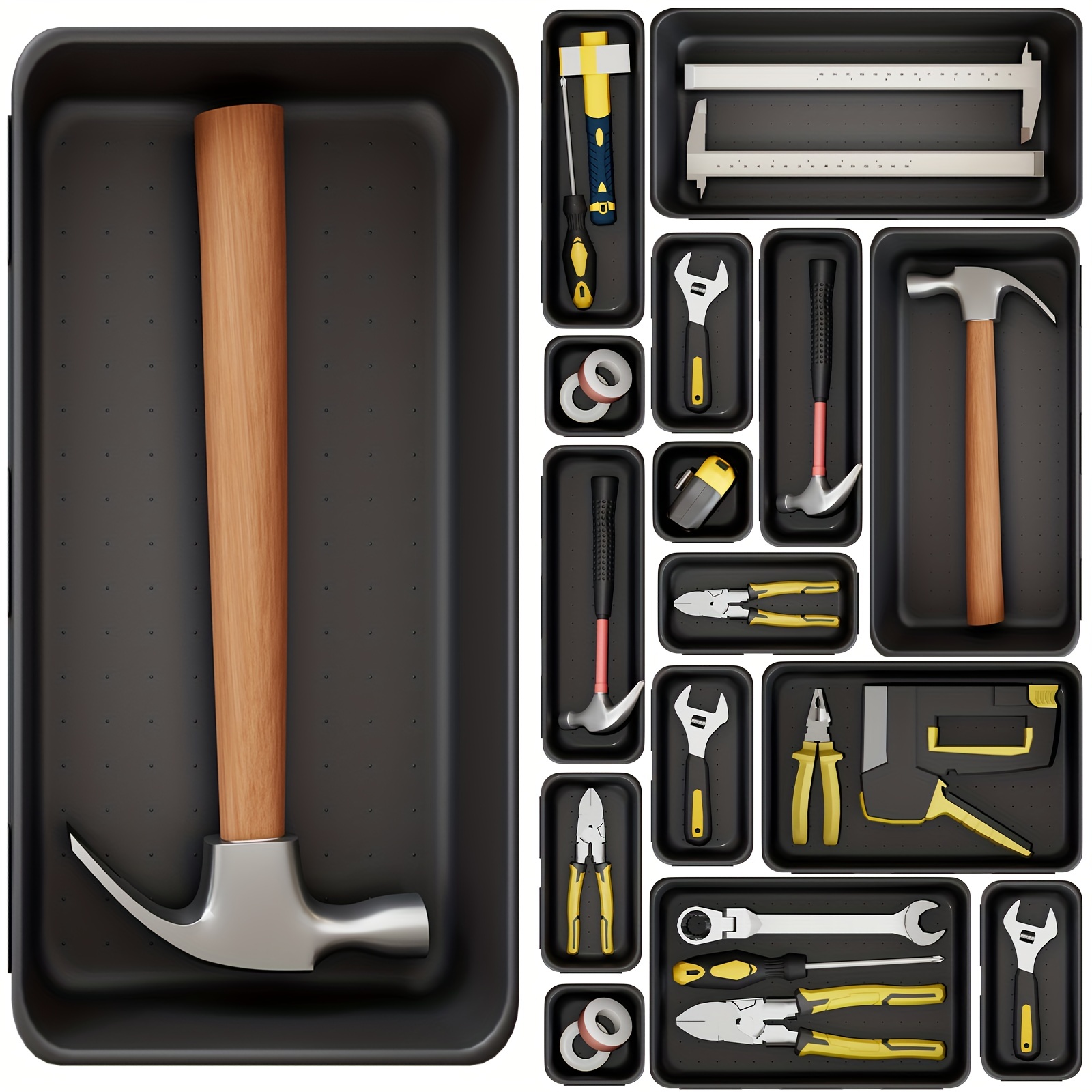 Tool Storage Box Organizer Tray [5 sizes] Tool Box Home - Temu Canada