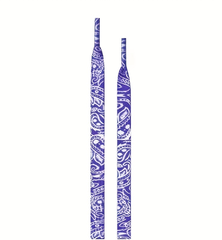 1 Pair Fashion Pattern Print Shoelace For Canvas Shoes Sneakers, Men & Women