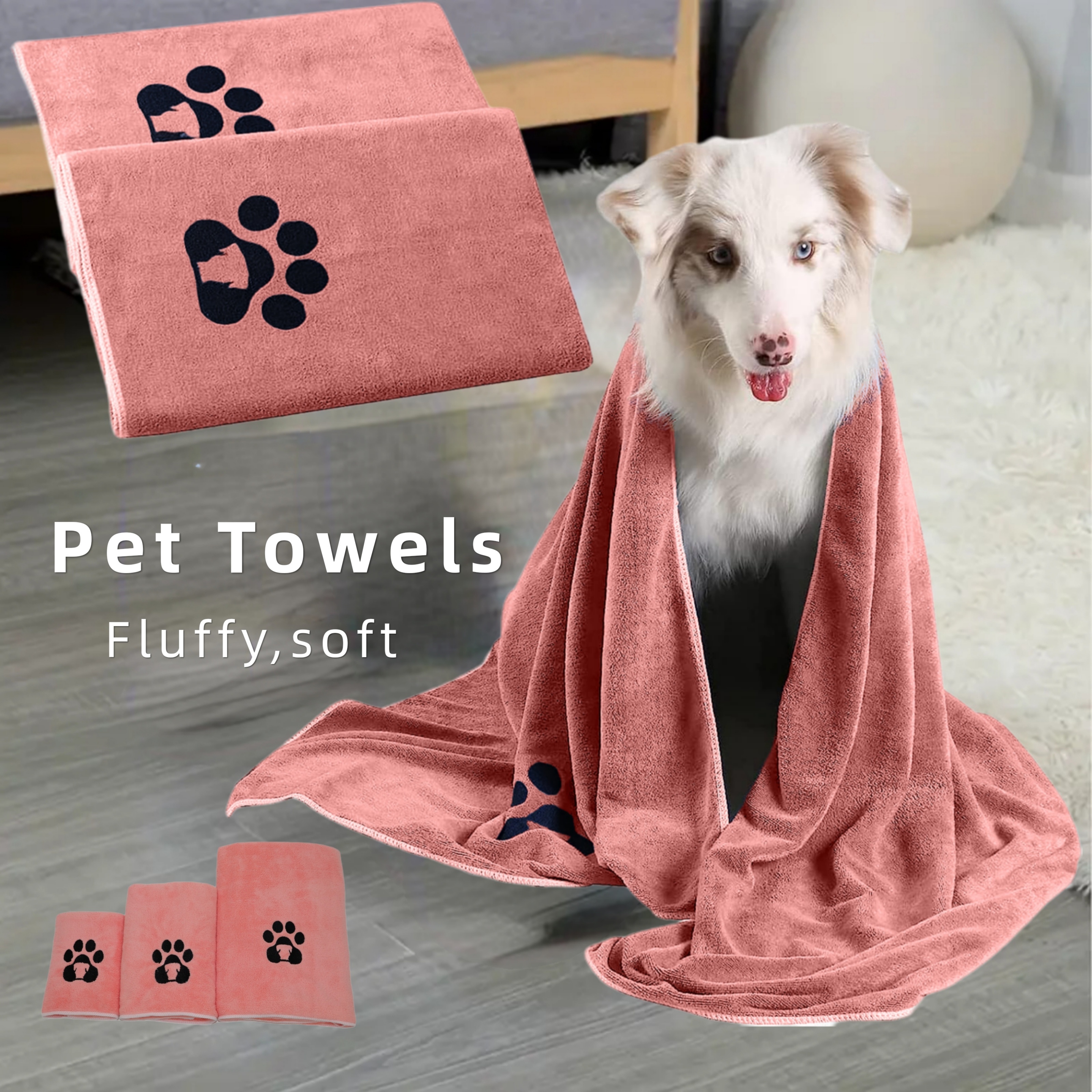 Pet Soft Bath Towels