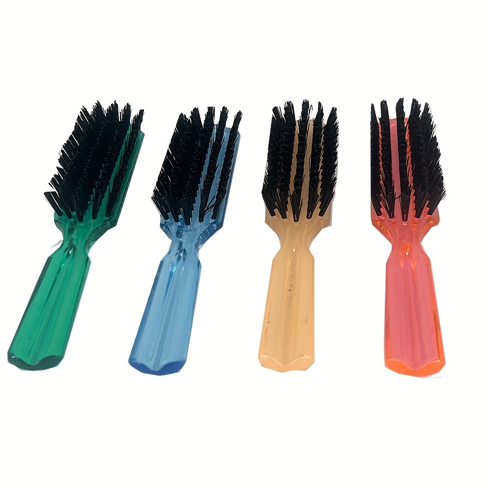 Colorful Nylon Cleaning Brush For Men - Transparent Plastic Handle, Styling  Tools Accessories For Beard And Hair Care - Temu