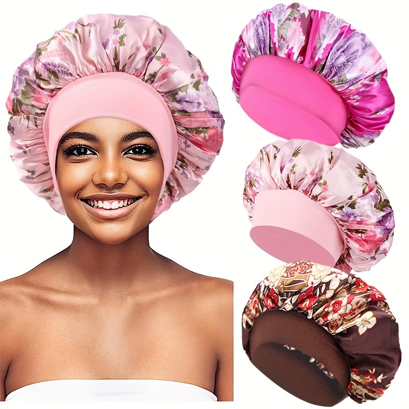 3pcs Bonnet En Satin Bonnet En Soie Bonnet Pour Cheveux Pour - Temu France