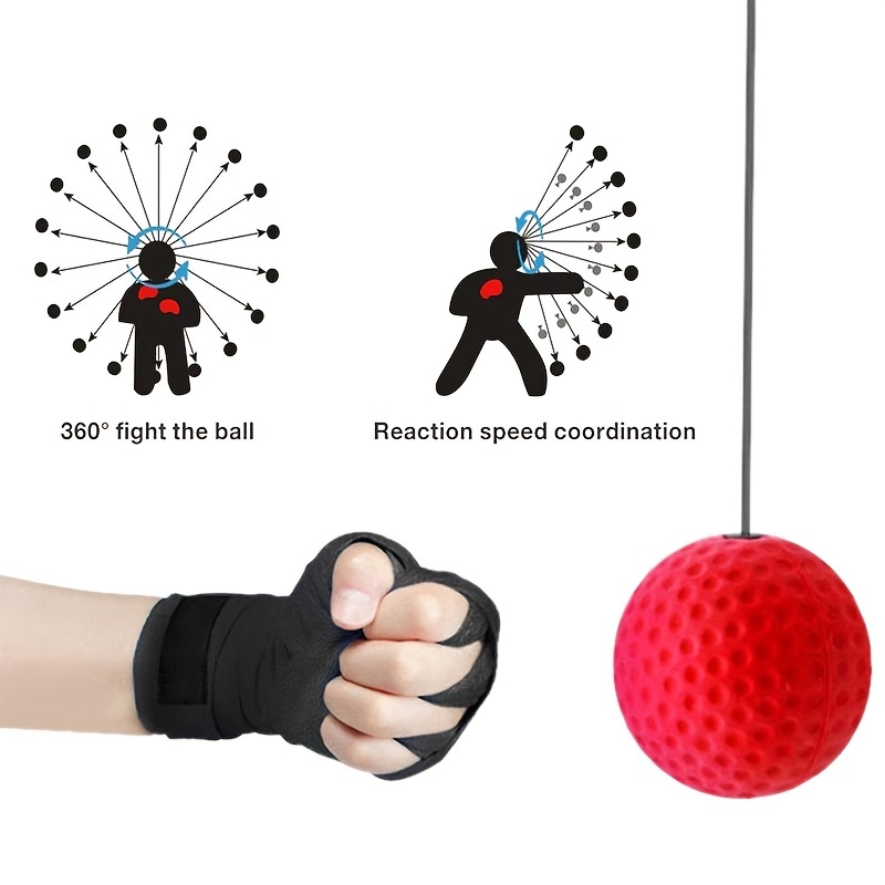 Improve Speed Agility Coordination Boxing Reflex Ball - Temu