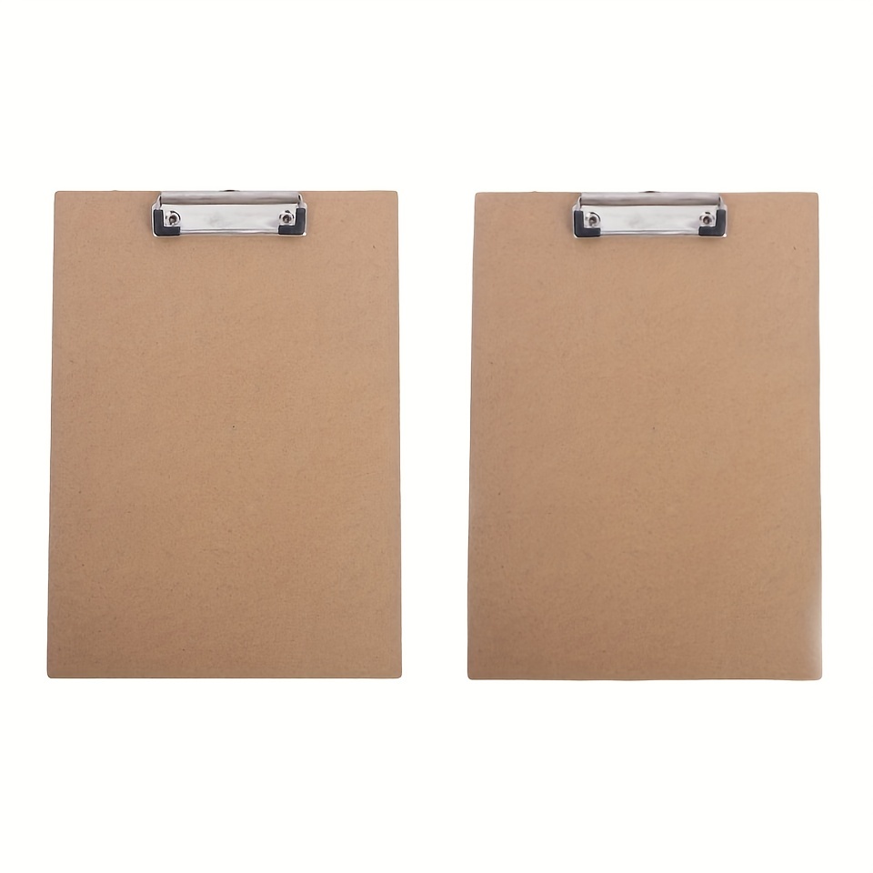 Clipboards (Set of 5) by Office Solutions Direct! Eco Friendly Hardboard Clipboard Low Profile Clip Standard A4 Letter Size